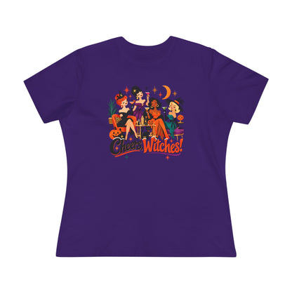 Vintage Halloween Shirt | Cheers, Witches! Women’s Tee – product image 6