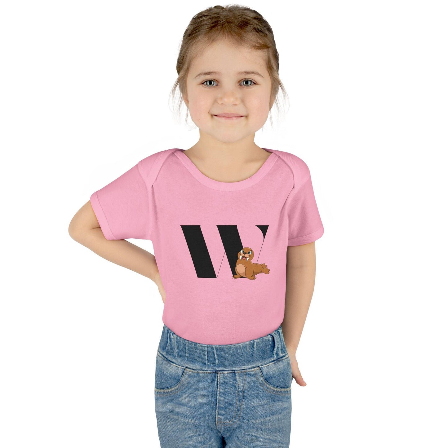 Alphabet Adventures: Letter W - Wonderful Walrus Baby Onesie W is for Wonderful Walrus! - Whippie's