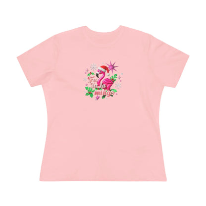 🦩🎅 Fa La La Mingo! ❄️🌟 - Women's Softstyle Tee - Whippie's