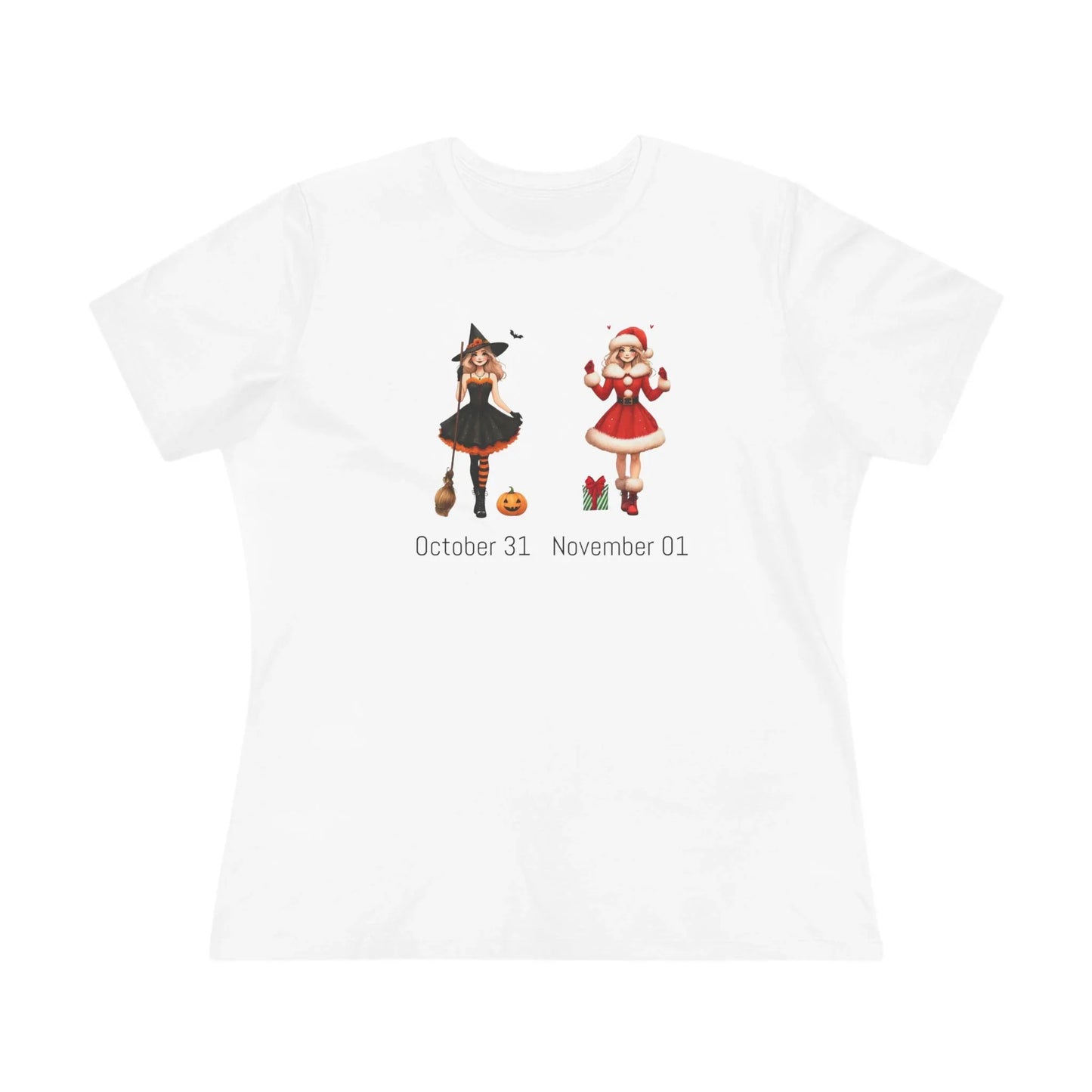 Halloween Christmas Transition Tee | Women's Softstyle Shirt