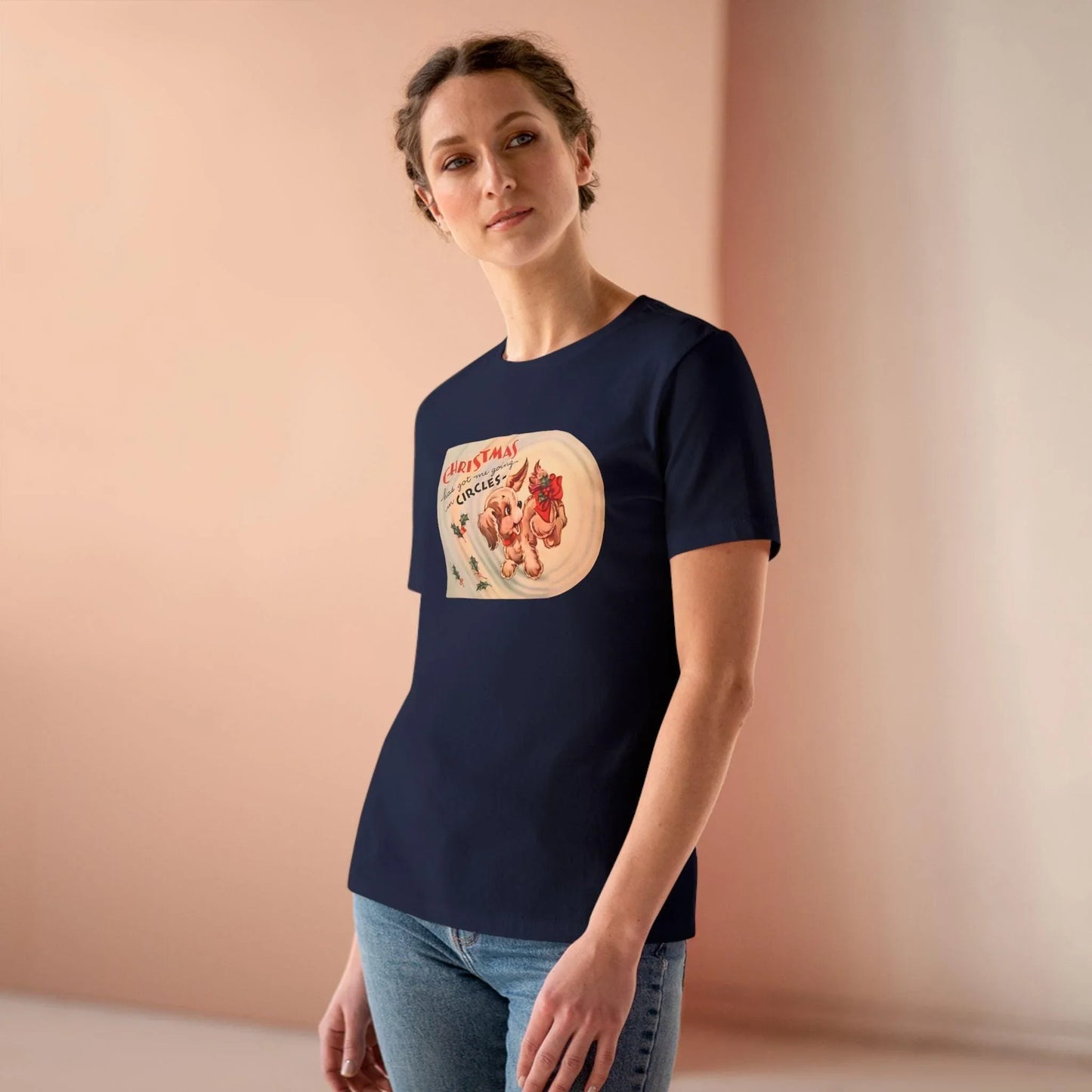 Christmas Has Me Going in Circles - Women's Softstyle Tee - Whippie's