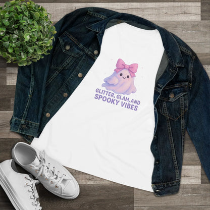 Glitter, Glam, & Spooky Vibes Women's Relaxed Tee - Whippie's