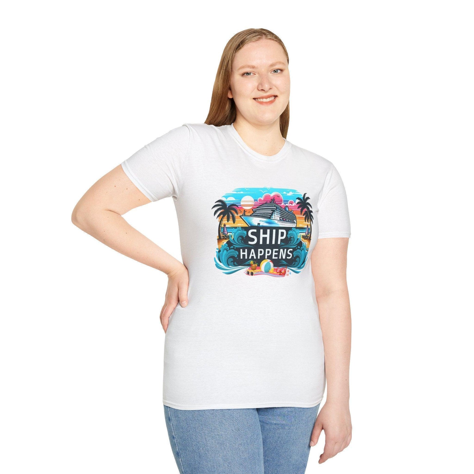 Ship Happens 🛳️🌊 Unisex Tee 🌴 (It's all part of the adventure! 😉) - Whippie's