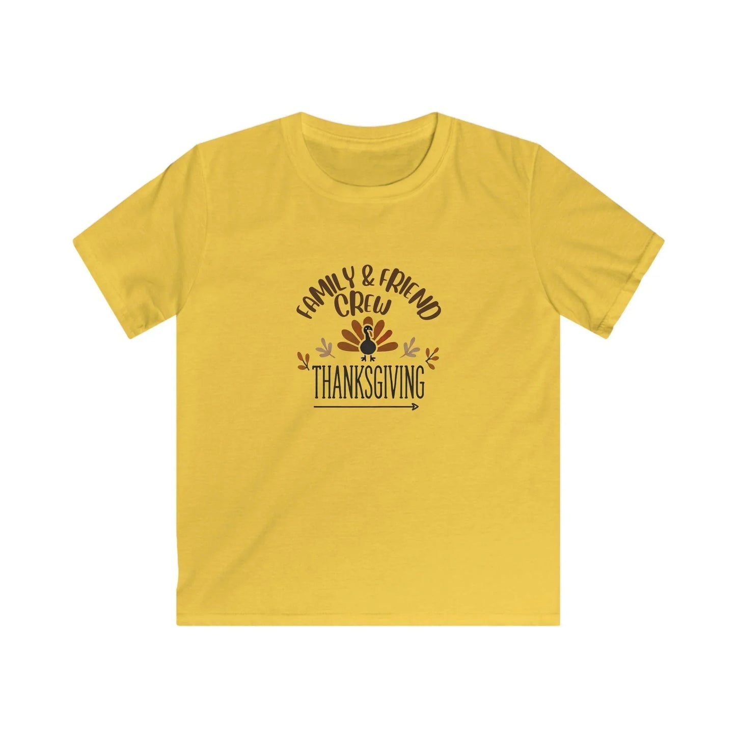 Thanksgiving Family & Friend Crew - Kids Softstyle Tee - Whippie's