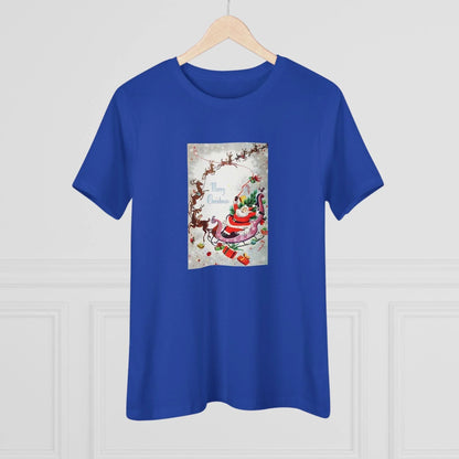 Merry Christmas - Santa and His Sleigh - Women's Tee - Whippie's