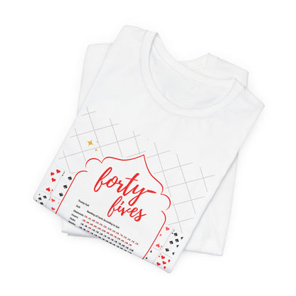 Forty-Fives Card Rankings - Unisex T-Shirt