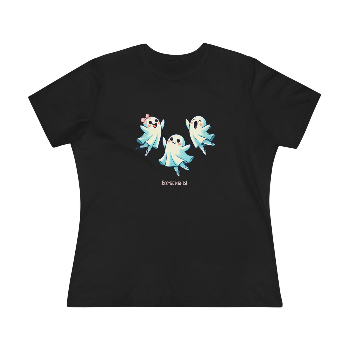 Halloween Dance Shirt for Women | Boo-gie Nights Ghost Ballerina Tee