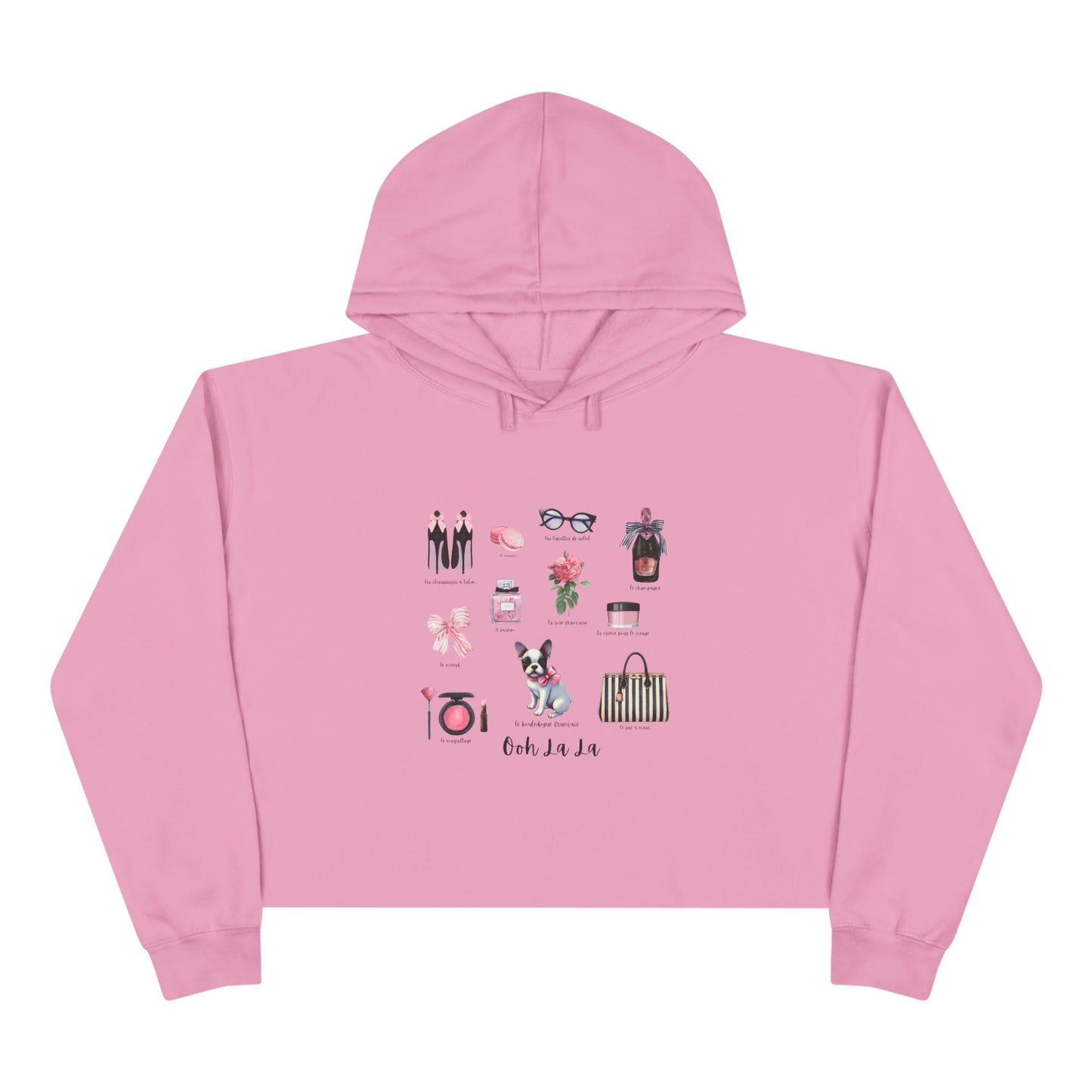 Ooh La La! French Chic Crop Hoodie