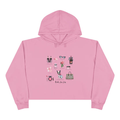 Ooh La La! French Chic Crop Hoodie