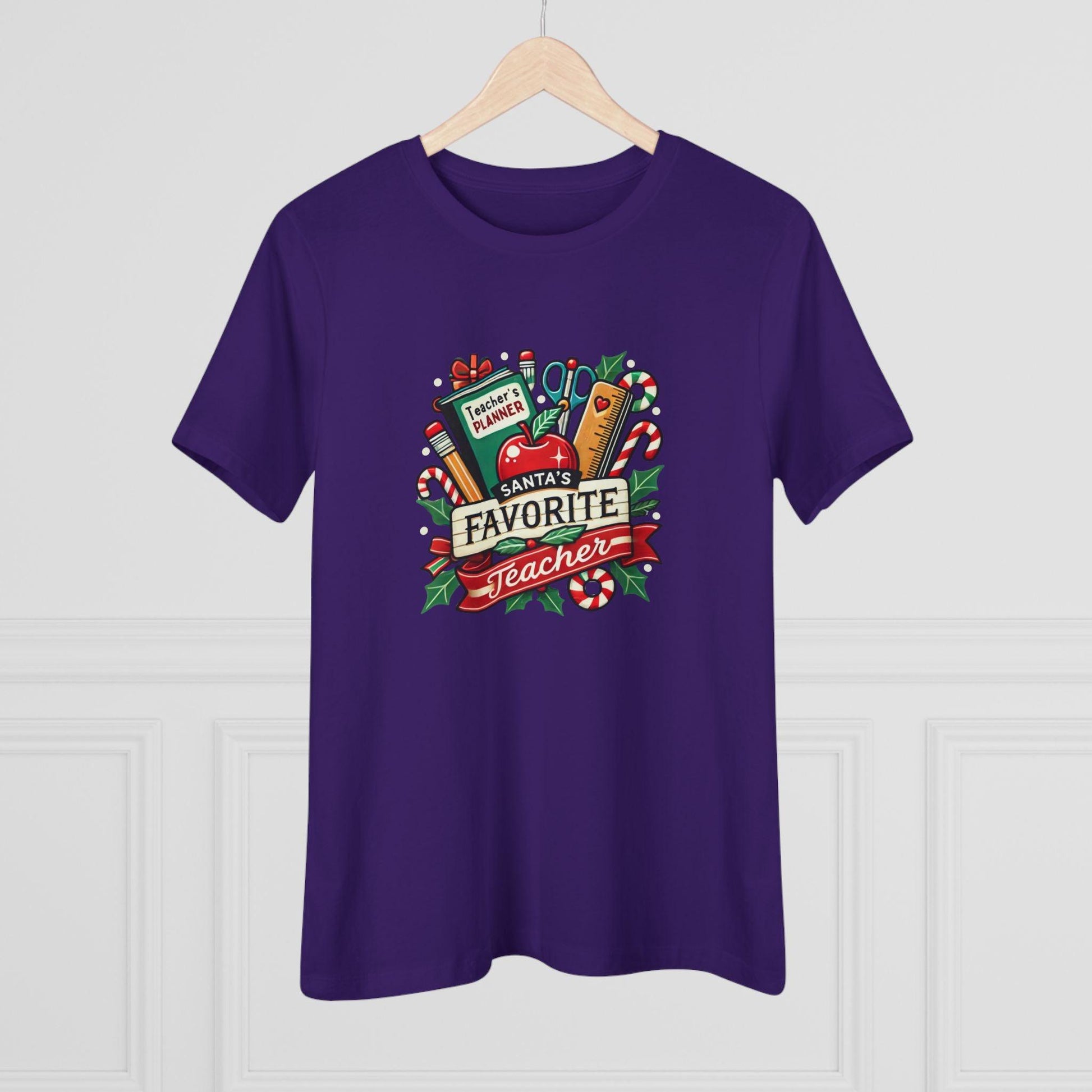 Santa's Favorite Teacher - Spreading Holiday Cheer in the Classroom! 🎅🎄 Women's Softstyle Tee - Whippie's