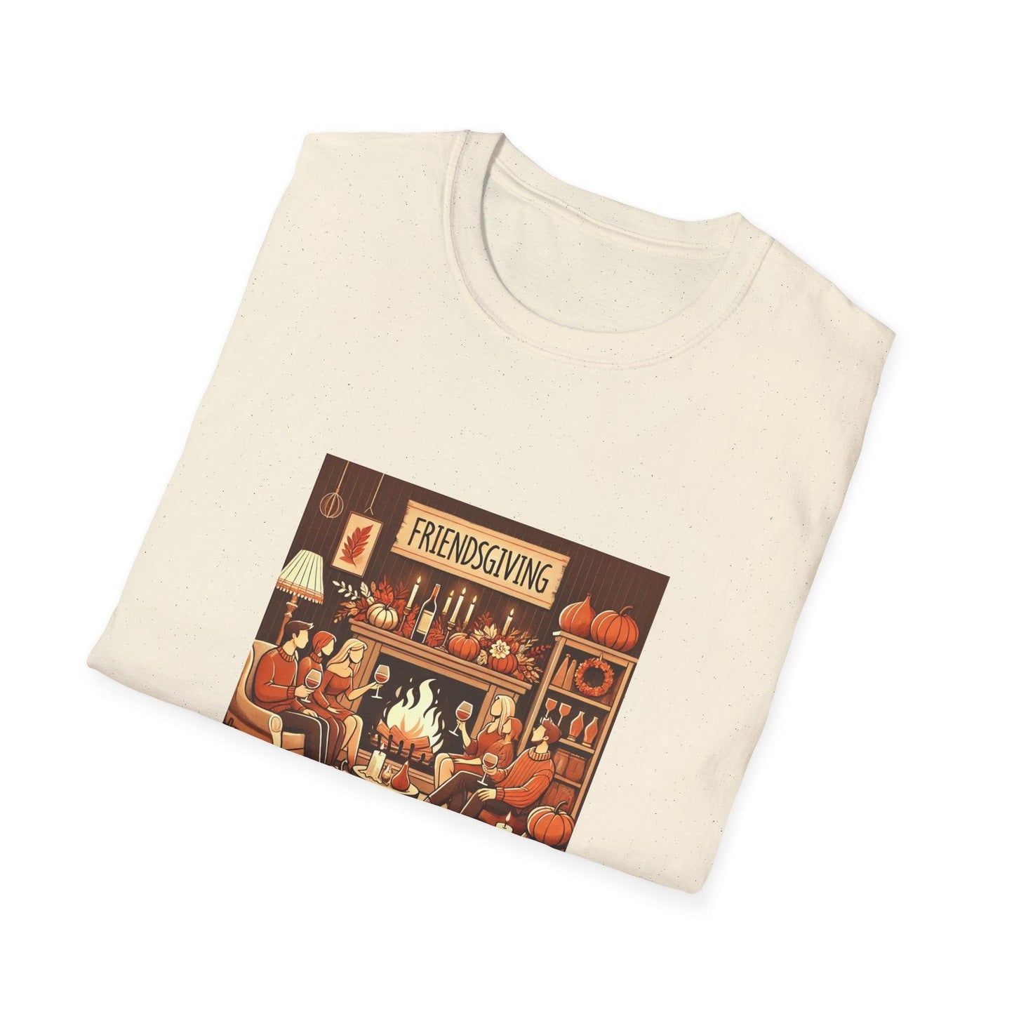 Friendsgiving Vibes - Gather & Give Thanks! 🍷🍂 Unisex T-Shirt - Whippie's