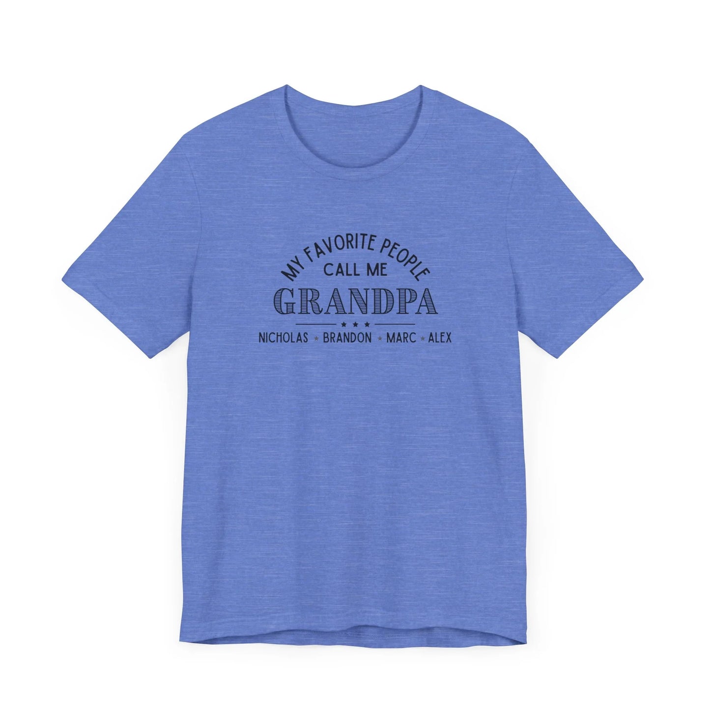 My Favorite People Call Me Grandpa - Personalized Unisex Jersey Tee - Whippie's