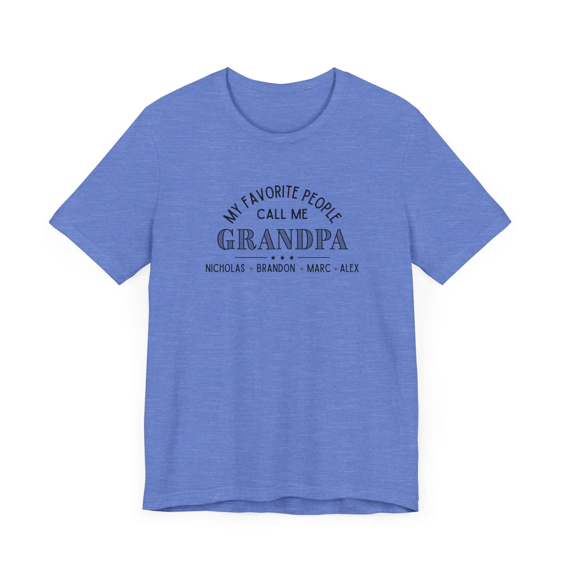 My Favorite People Call Me Grandpa - Personalized Unisex Jersey Tee - Whippie's