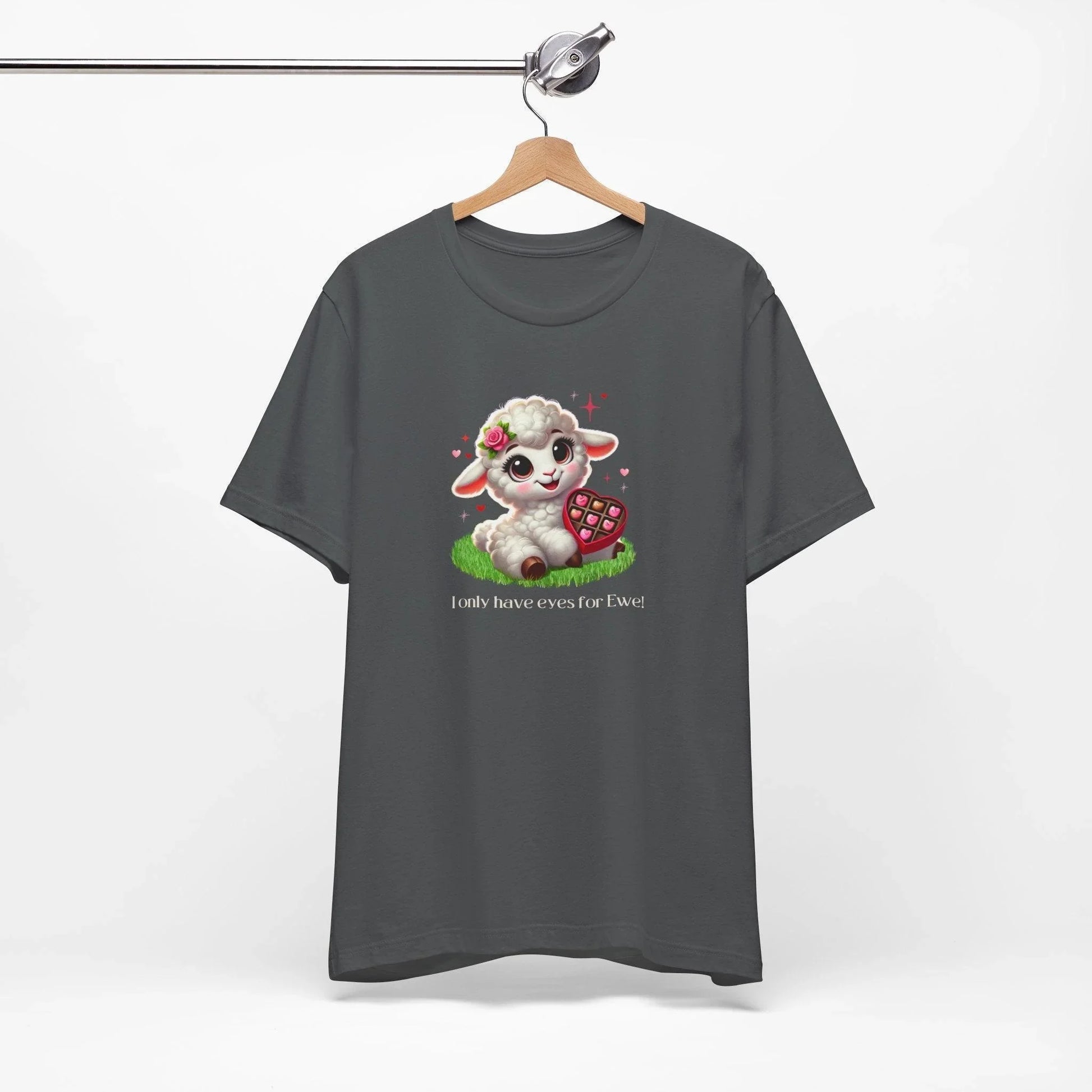 💖 I Only Have Eyes for Ewe! 🐑 Unisex Jersey Tee ✨ Spread the love this Valentine's Day! - Whippie's