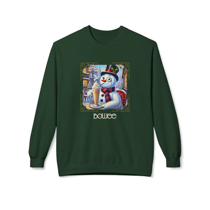 ☃️ Boujee Snowman ☕ Unisex Fleece Sweatshirt ✨ - Whippie's