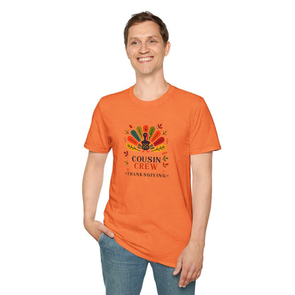Thanksgiving Cousin Crew - Gobble 'Til You Wobble with Your Favorite Cousins! 🦃🍁 Unisex T-Shirt - Whippie's