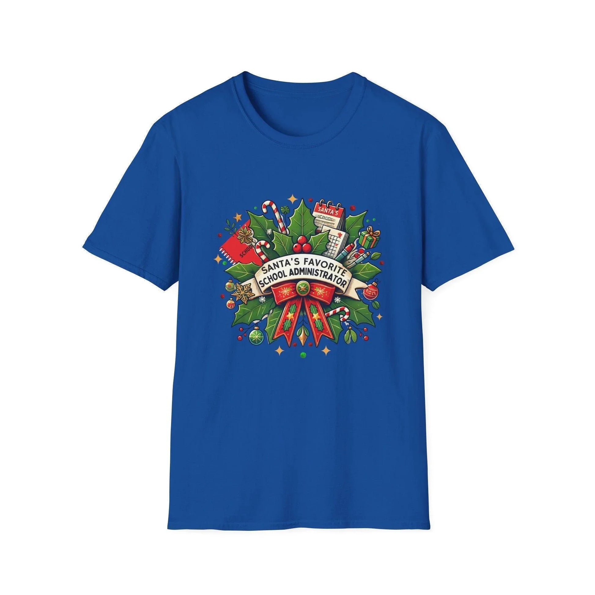 Santa's Favorite School Administrator Unisex Tee 🍎🎅 - Whippie's