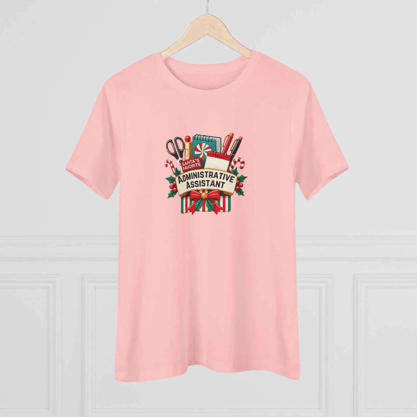 Santa's Favorite Administrative Assistant - Women's Softstyle Tee - Whippie's