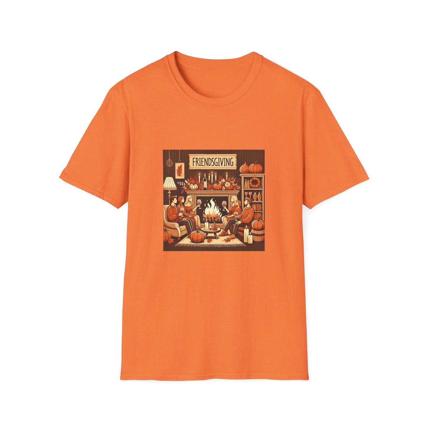 Friendsgiving Vibes - Gather & Give Thanks! 🍷🍂 Unisex T-Shirt - Whippie's