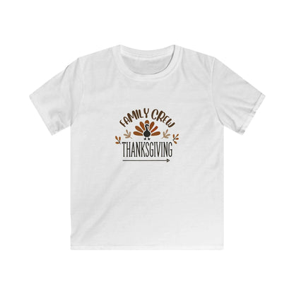 Thanksgiving Family Crew - Kids Softstyle Tee - Whippie's