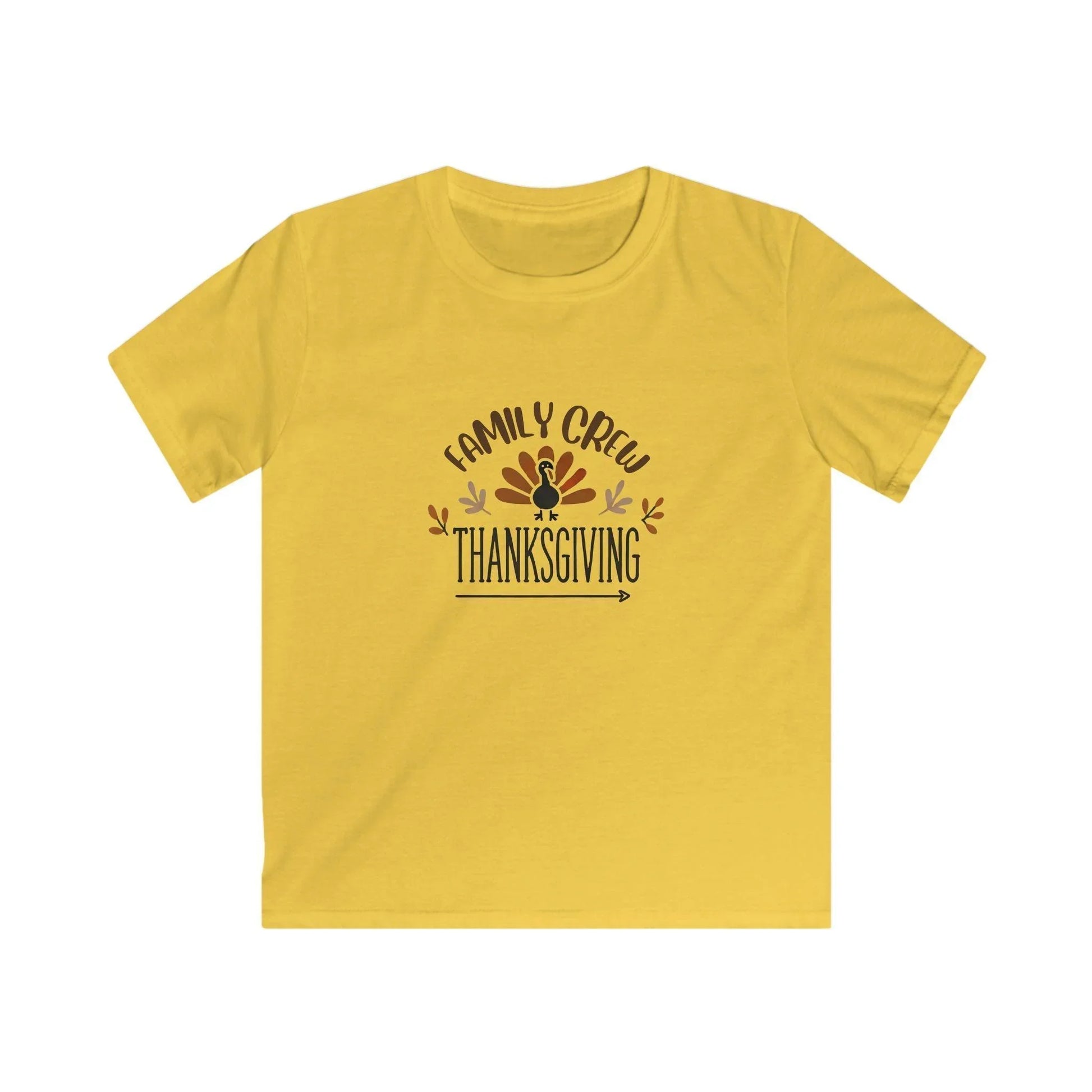 Thanksgiving Family Crew - Kids Softstyle Tee - Whippie's