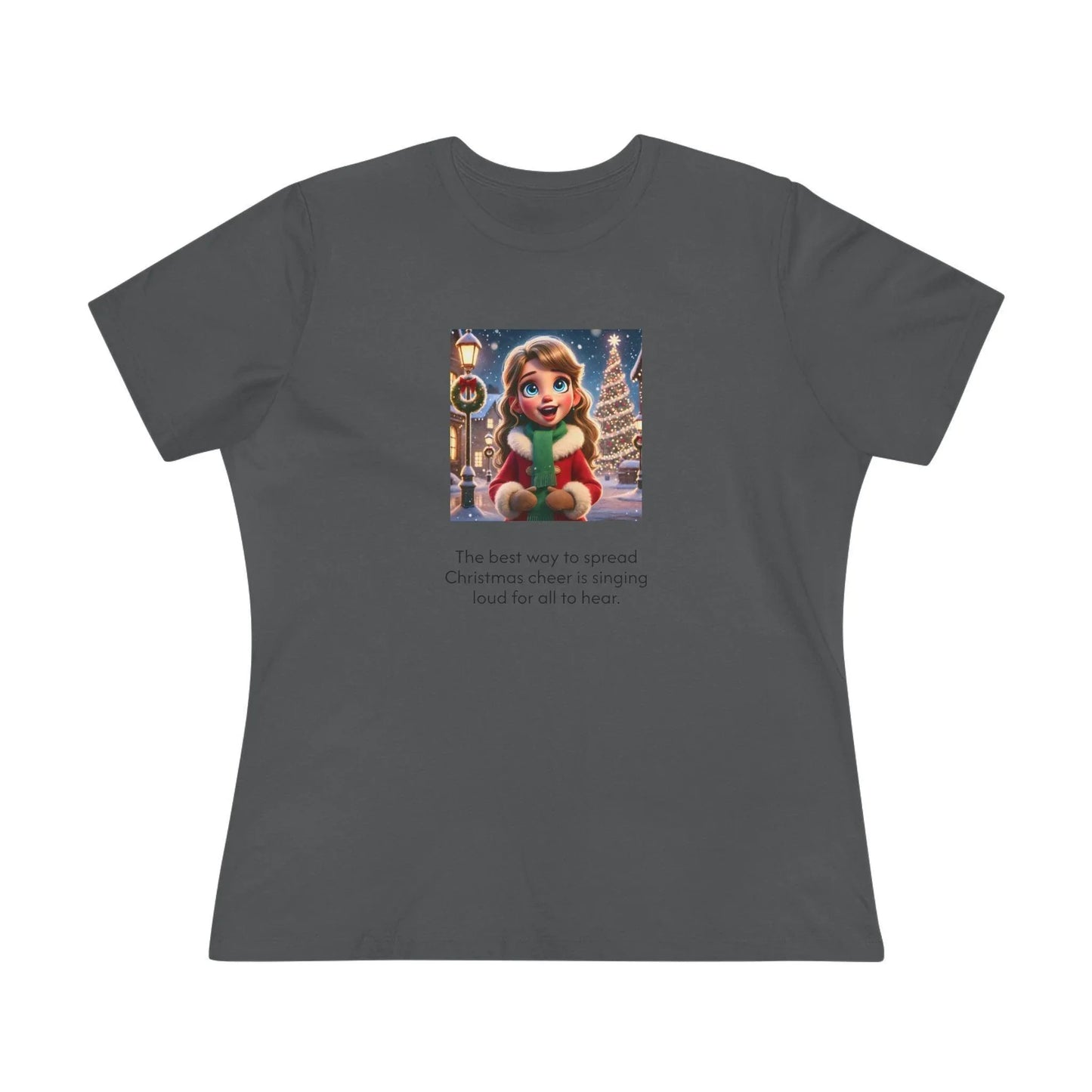 Caroler - Christmas Cheer - DBH Girl - Women's Softstyle Tee - Whippie's