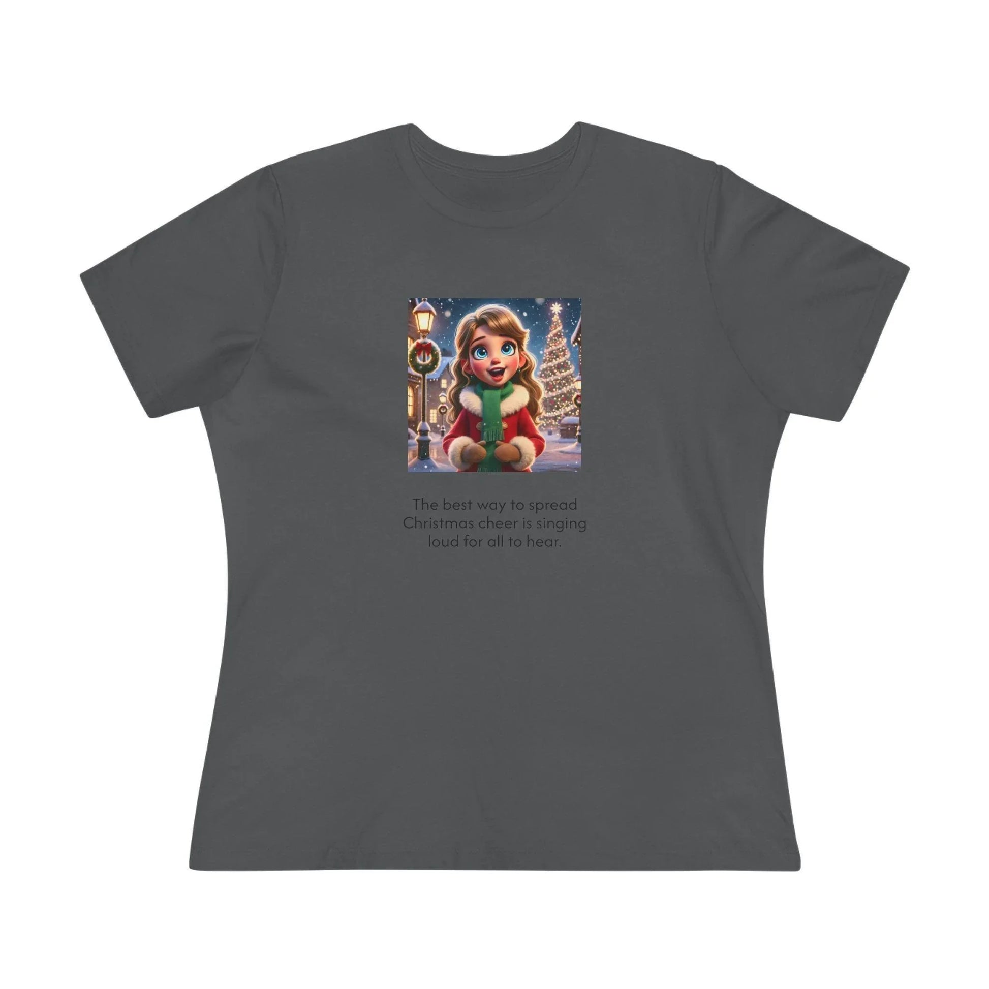 Caroler - Christmas Cheer - DBH Girl - Women's Softstyle Tee - Whippie's