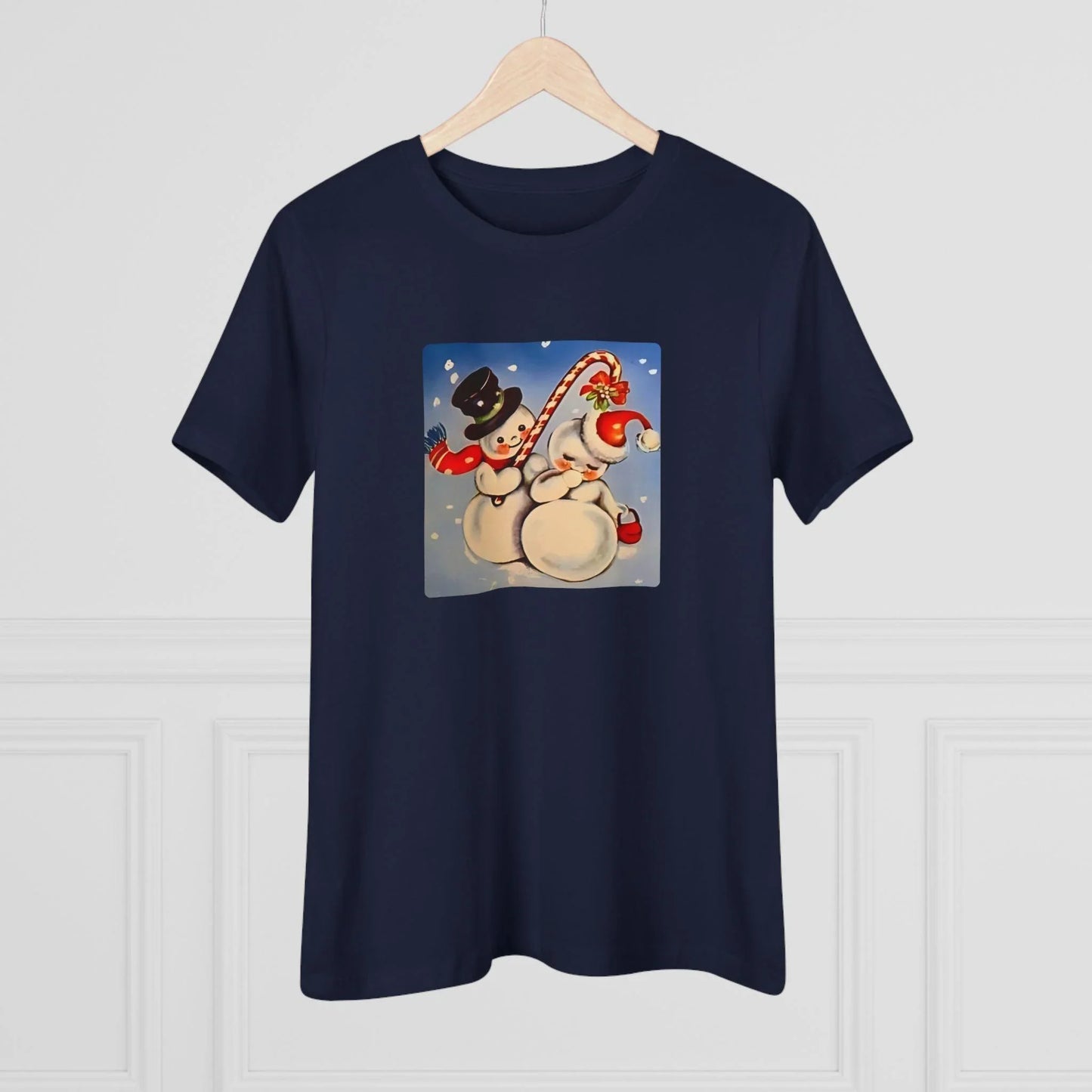 Snow Couple Mistletoe - Women's Tee - Whippie's