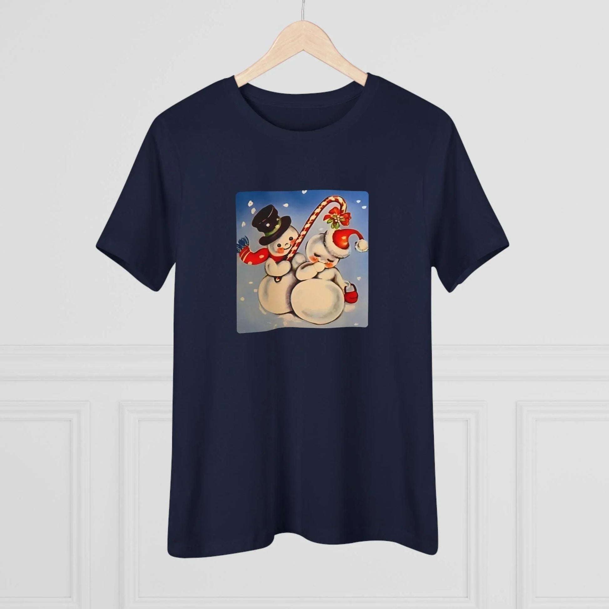 Snow Couple Mistletoe - Women's Tee - Whippie's