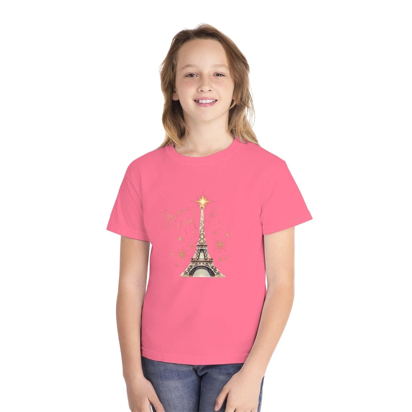 ✨ Joyeux Noël Youth Midweight Tee 🗼 A touch of Parisian elegance for your little one. - Whippie's