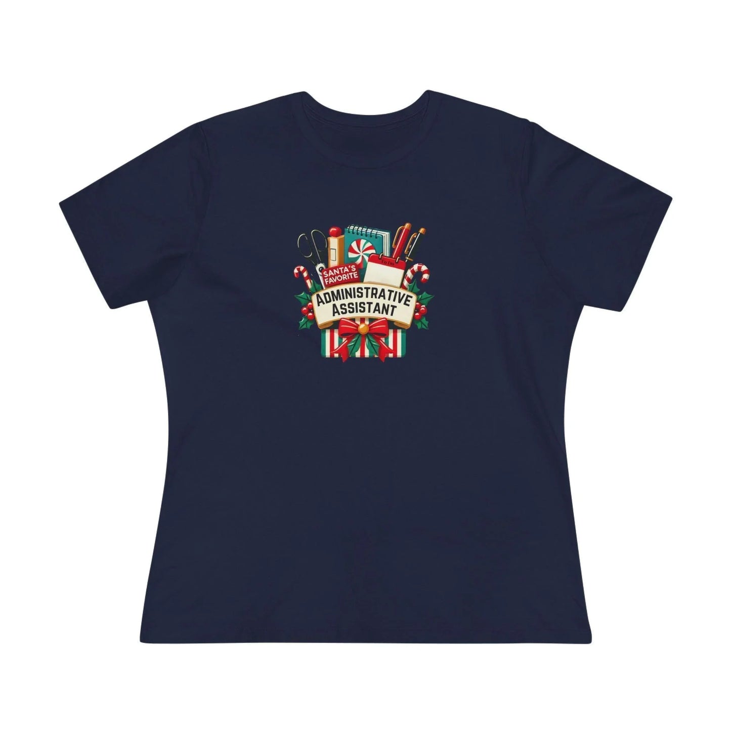 Santa's Favorite Administrative Assistant - Women's Softstyle Tee - Whippie's