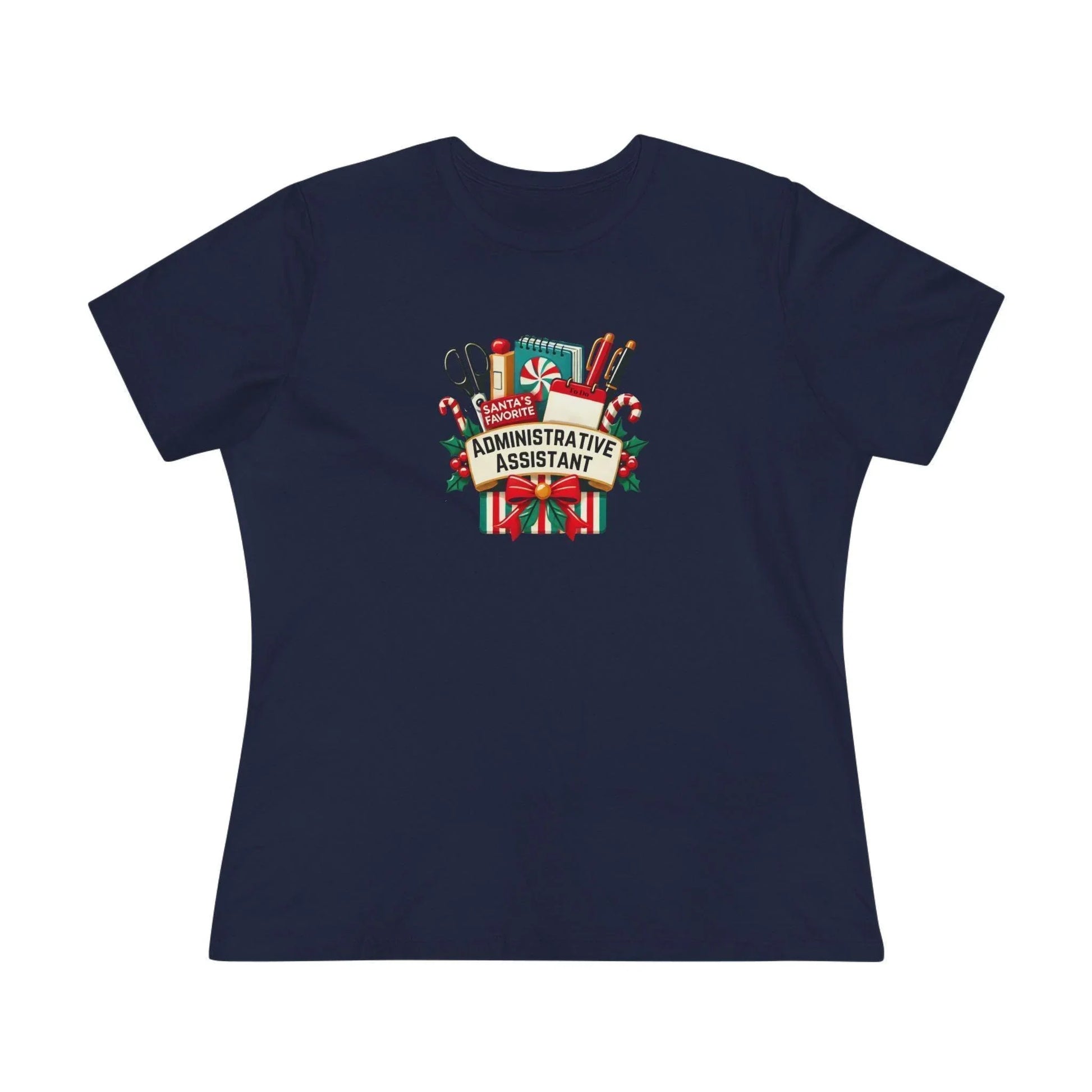 Santa's Favorite Administrative Assistant - Women's Softstyle Tee - Whippie's