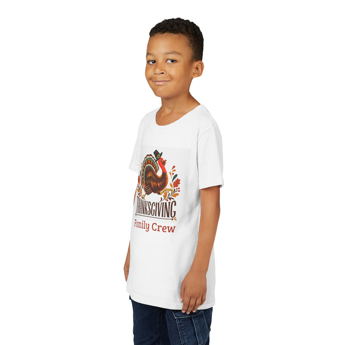 Personalized Thanksgiving Youth Shirt | Matching Family Crew Youth Tee