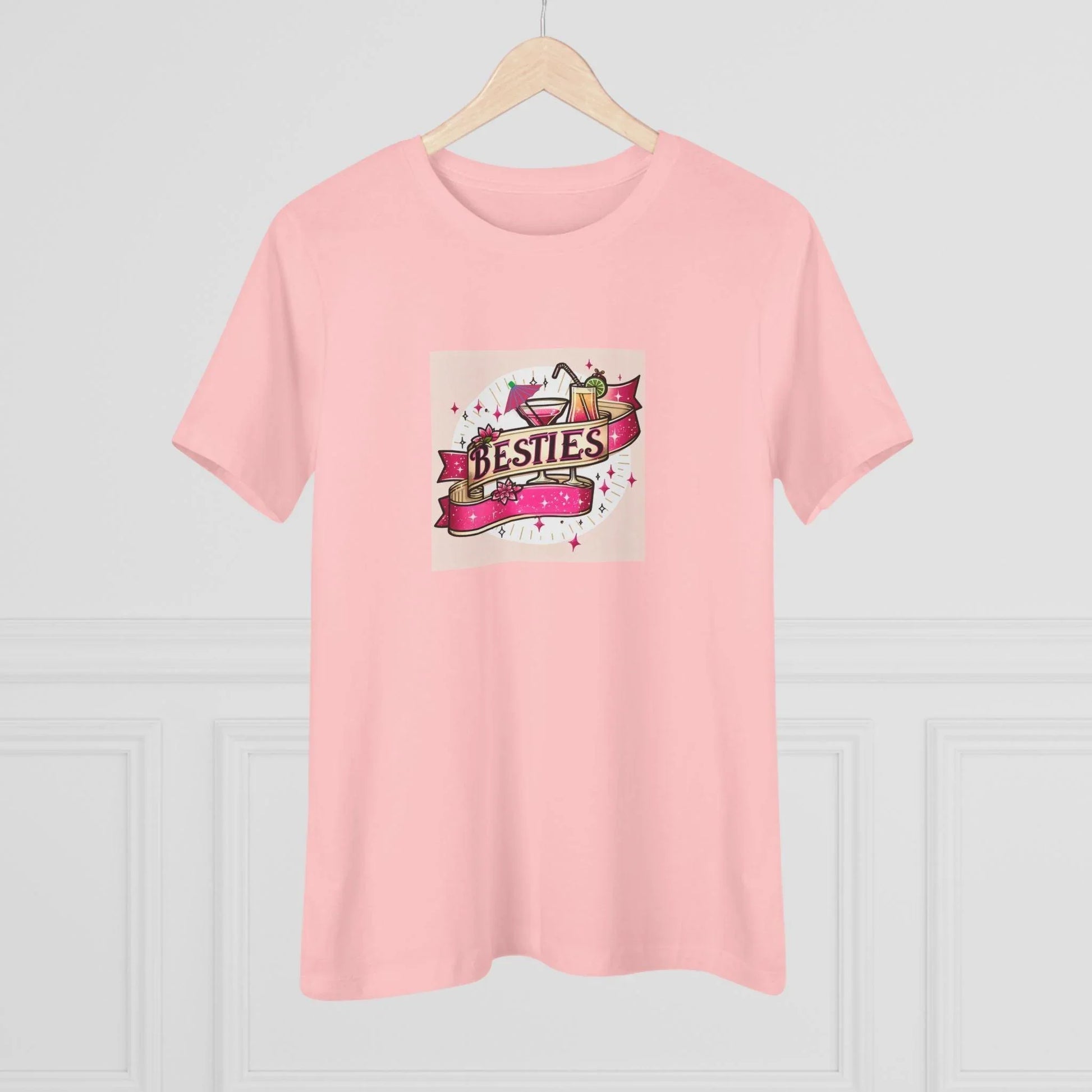 Besties - Two Pink Cocktails - Women's Softstyle Tee - Whippie's