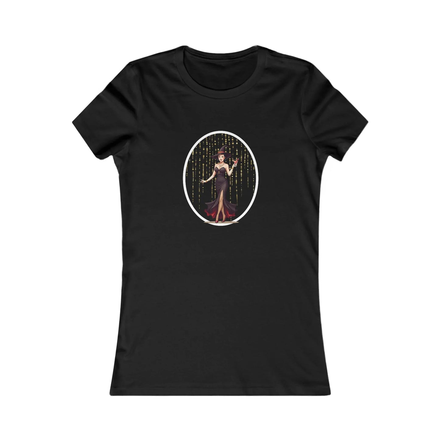 Mystic Empress: Bewitching Pinup Halloween Tee