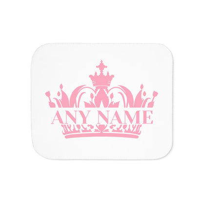 Crown Sherpa Blanket - 👑 Snuggle Up in Royal Comfort! 👑 Personalizable - Whippie's