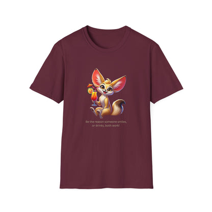 Fennec Fox Cocktail - Cheers to Good Times and Smiles! Unisex T-shirt