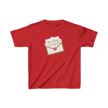 🎅 Dear Santa, We Good? 💌 Kids Heavy Cotton Tee - Whippie's