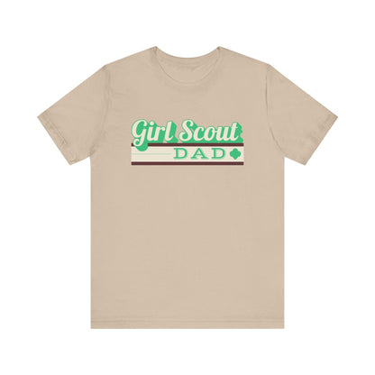 Proud Girl Scout Dad - Unisex Jersey Tee - Vintage Vibes for a Supportive Dad! - Whippie's