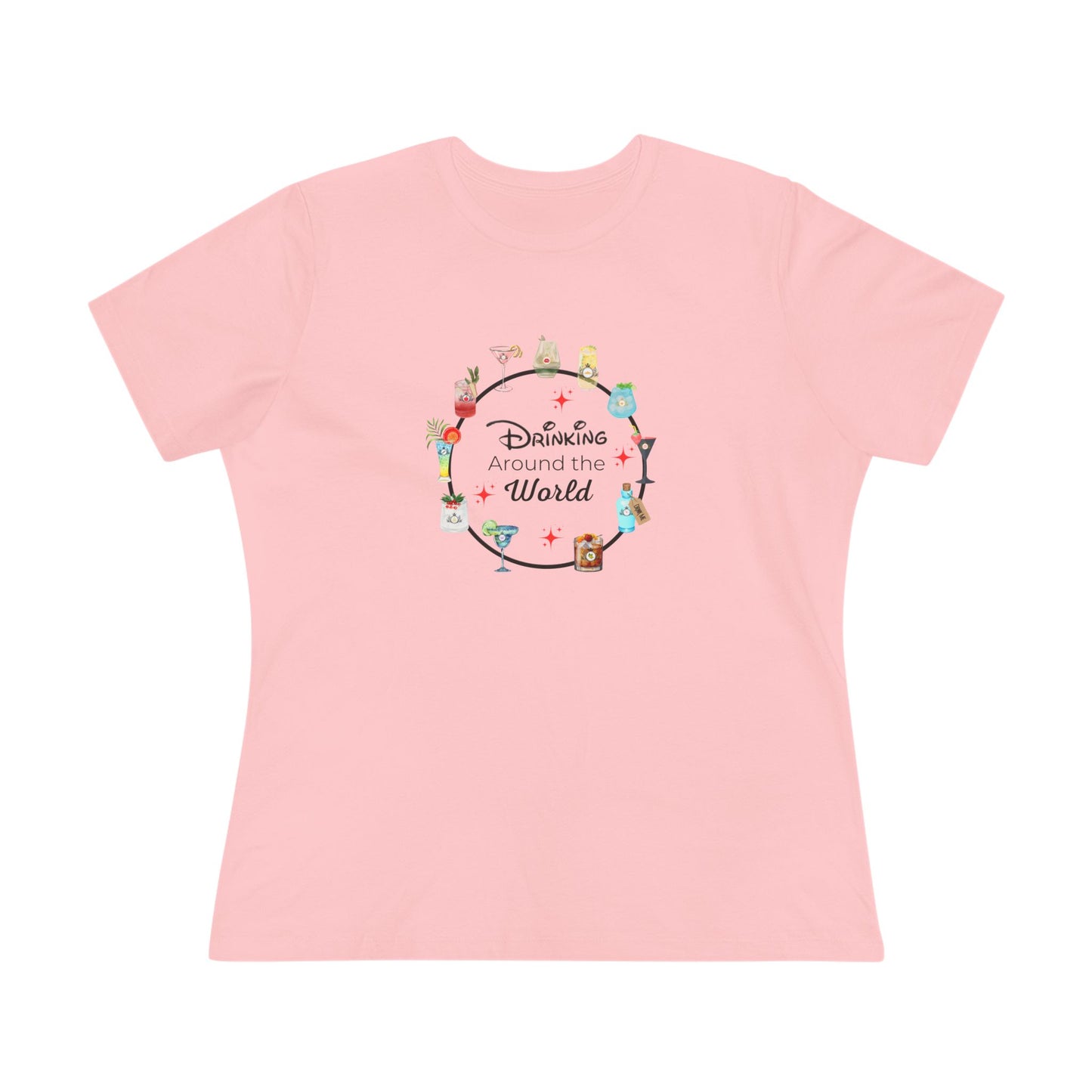 Drinking Around the World - Princess - Women's Softstyle Tee