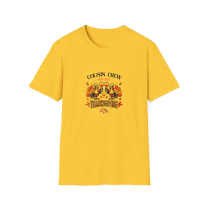 Thanksgiving Cousin Crew - Cheers to the Crew! 🦃🥂🍁 Unisex T-Shirt - Whippie's