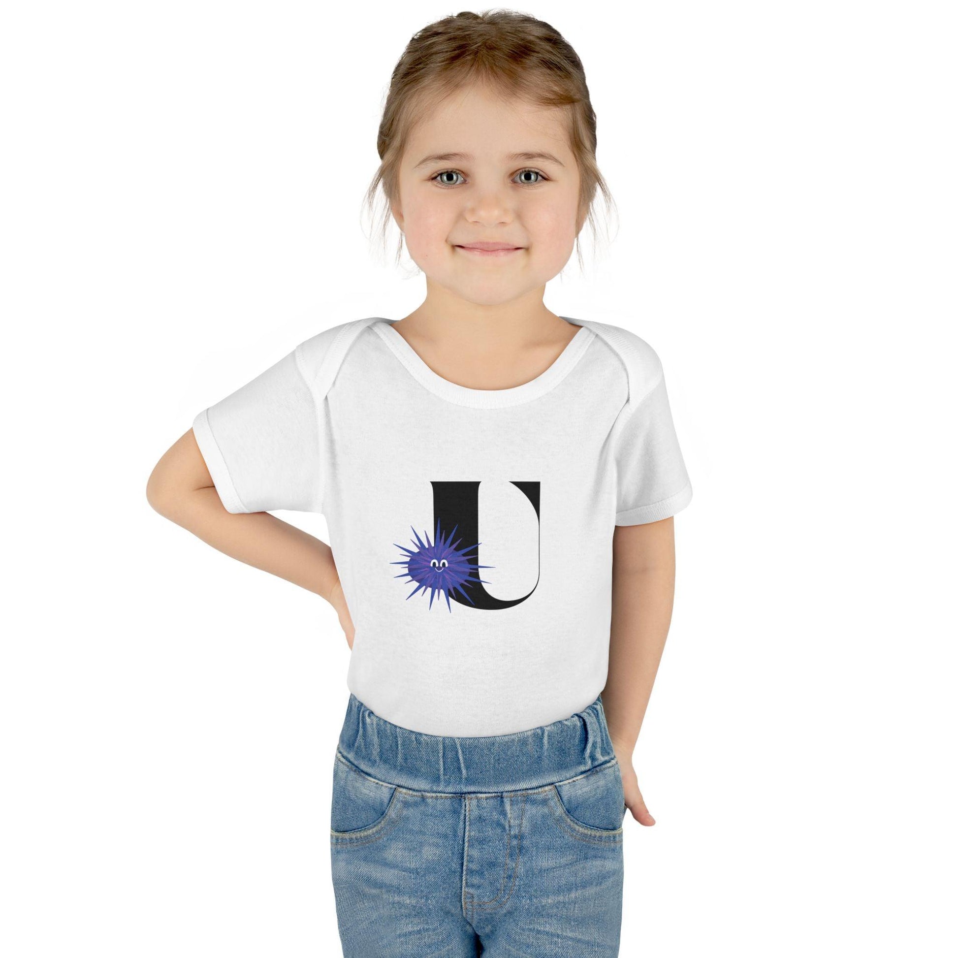 Alphabet Adventures: Letter U - Unforgettable Urchin Baby Onesie U is for Unforgettable Urchin! - Whippie's