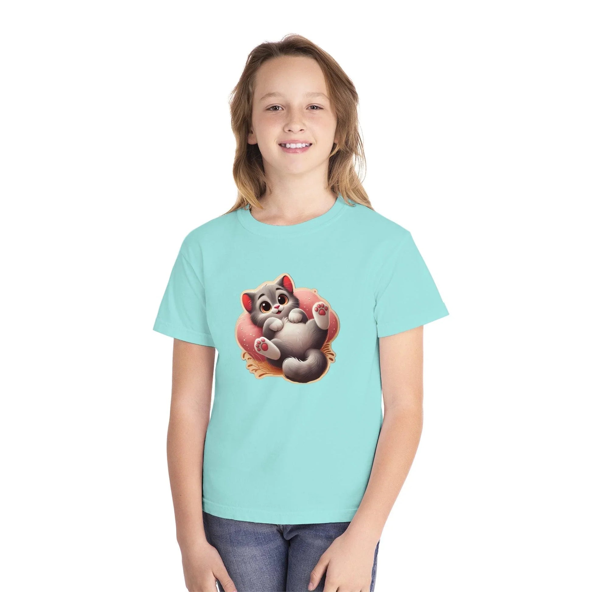 😻 Kitten Cuddle Time 💖 Youth Midweight Tee ✨ Purr-fectly adorable! - Whippie's