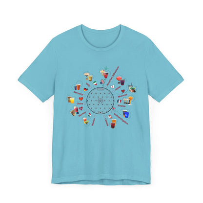 Drinking Around the World Check-Off Unisex Tee - Whippie's