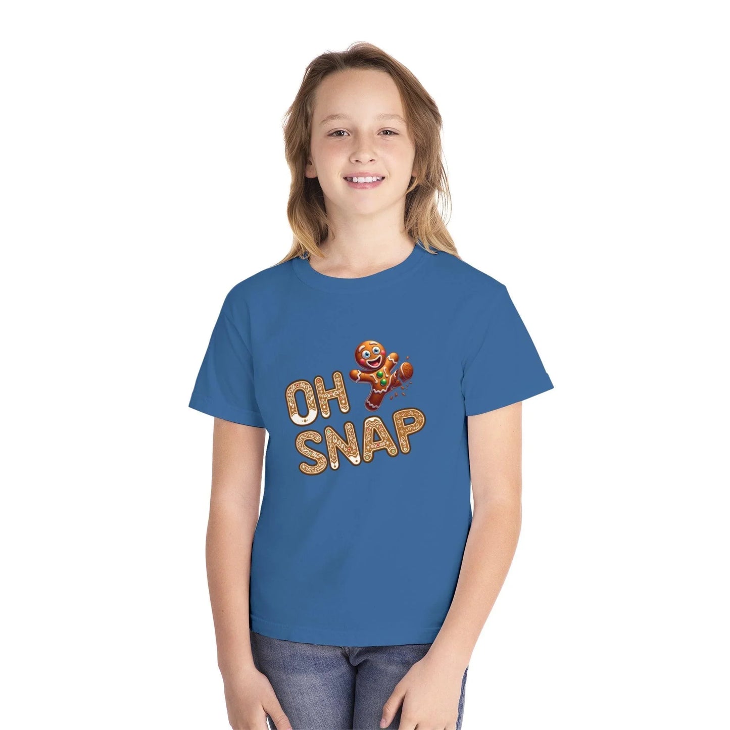 🍪 Oh Snap! 🍪 Youth Midweight Tee - Gingerbread Man Sweet Mishap! - Whippie's