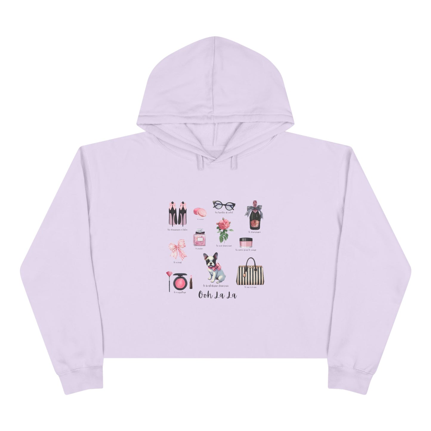 Ooh La La! French Chic Crop Hoodie