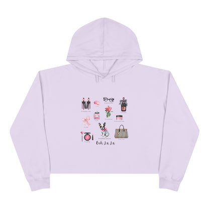Ooh La La! French Chic Crop Hoodie