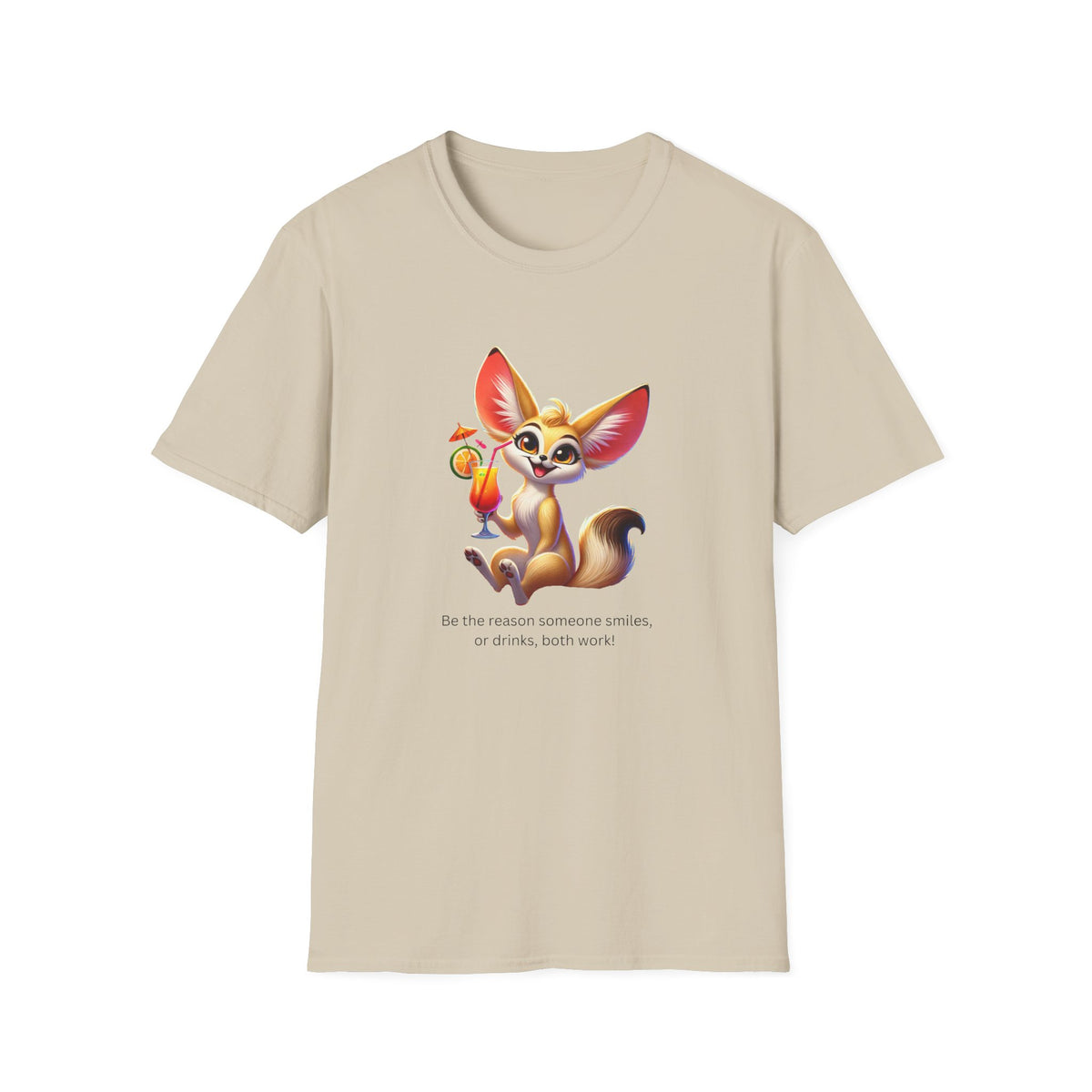 Fennec Fox Cocktail - Cheers to Good Times and Smiles! Unisex T-shirt