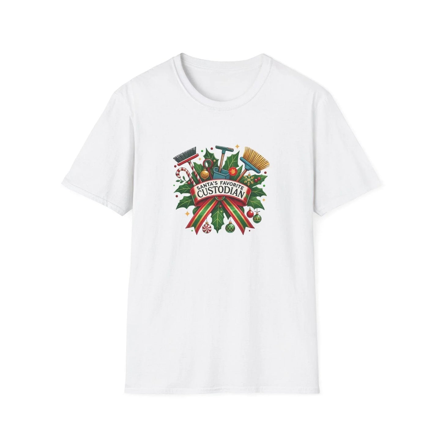Santa's Favorite Custodian Unisex Tee 🧹🎅 - Whippie's