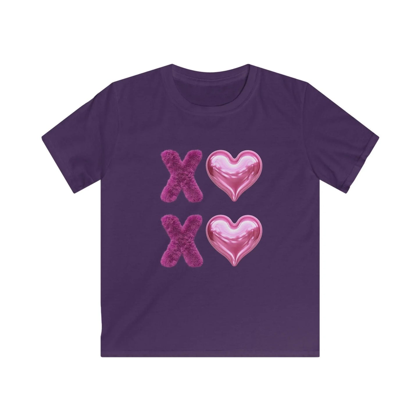 💖 XOXO Hugs & Kisses! 💜 Kids Softstyle Tee ✨ Spread the love with hugs and kisses! - Whippie's